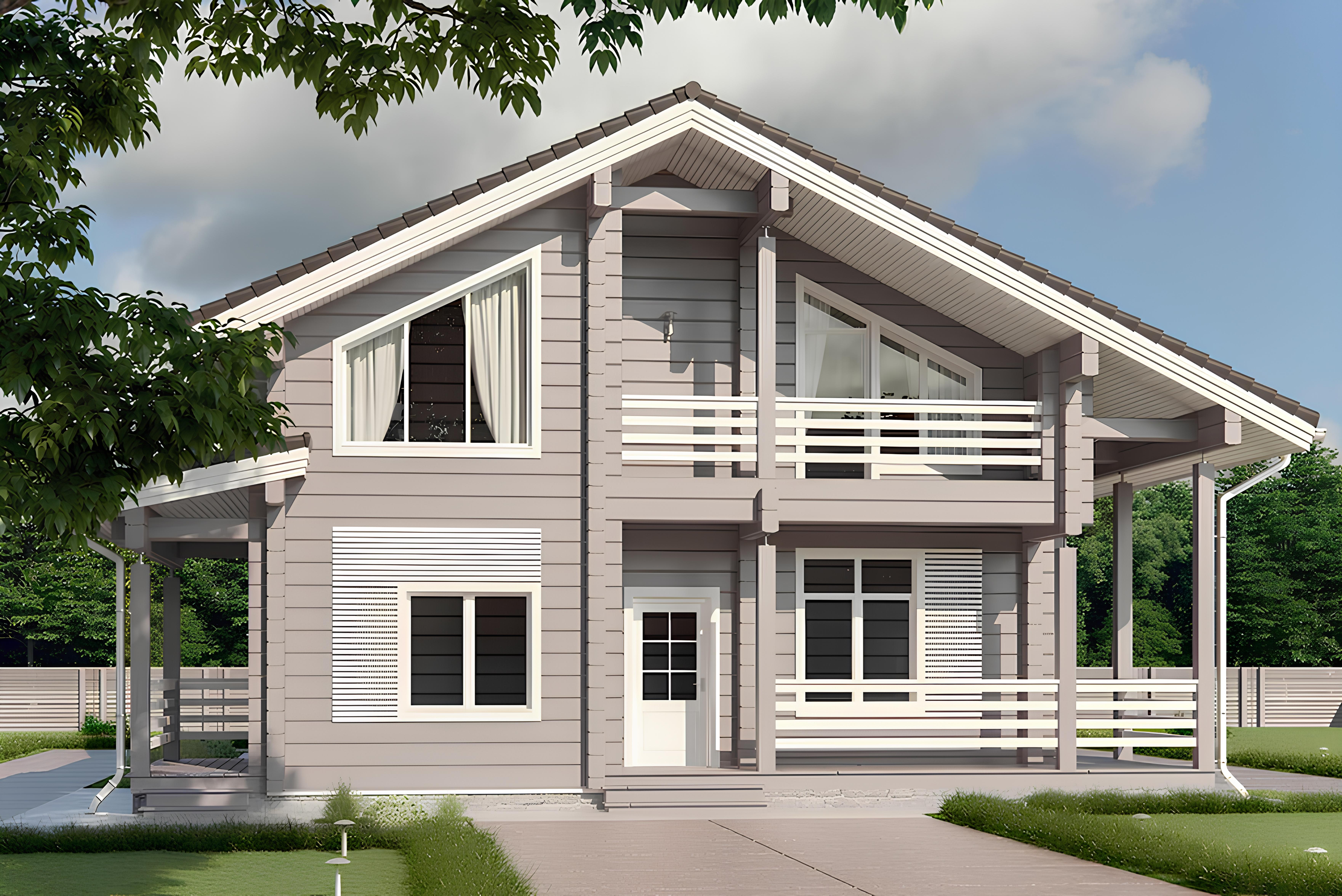 Дом из профилированного бруса VZ-361